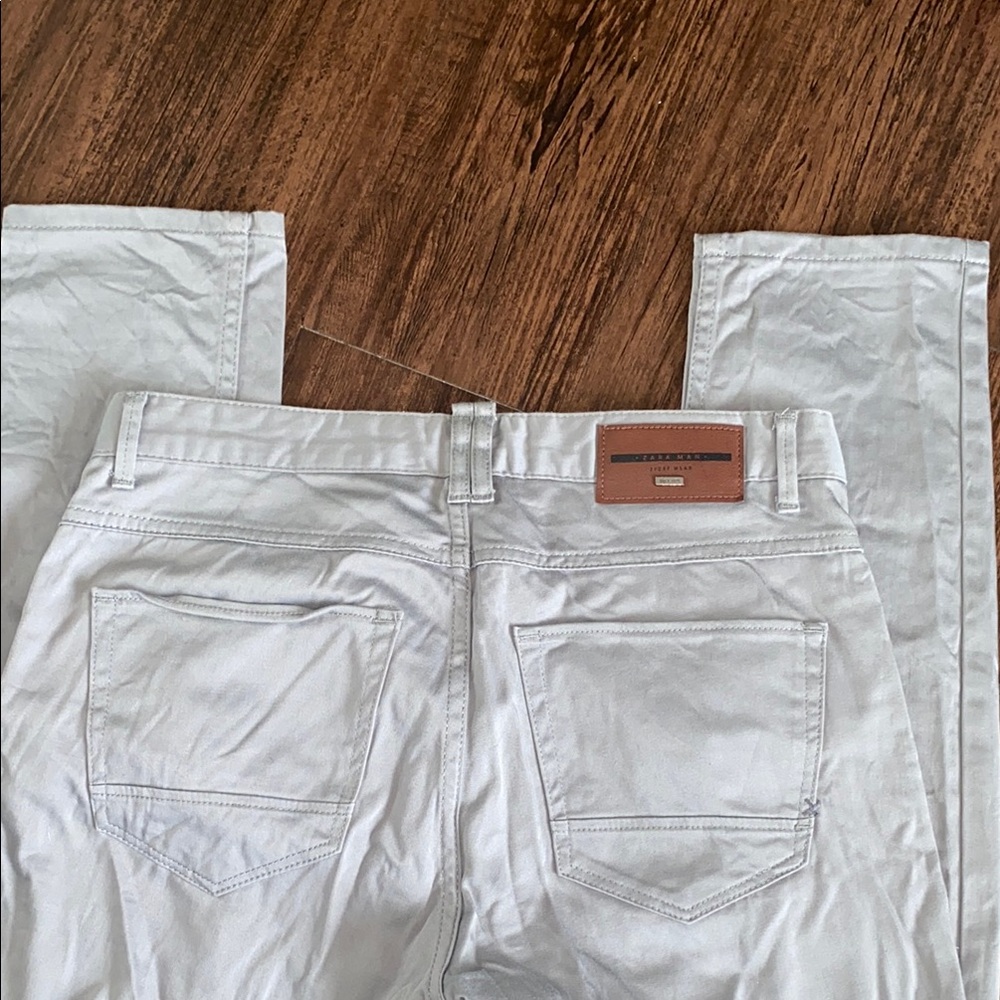 Light Gray Casual mens Pants